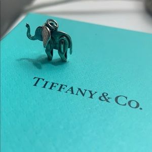 Tiffany & Co sterling silver elephant charm w/ box